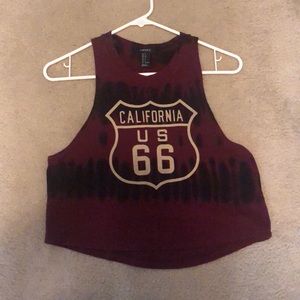 California Cropped Muscle Tee